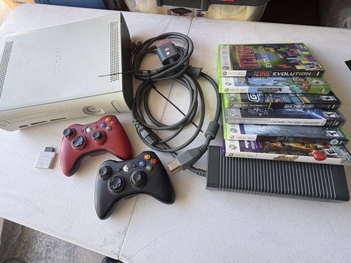 Xbox 360 white console - white, bundle
